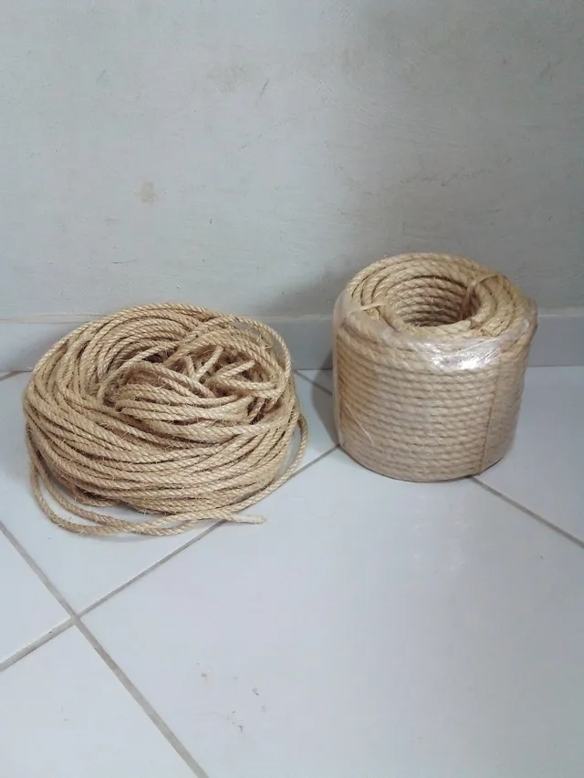 Corda Sisal 12mm 1 metro Agro e Pets