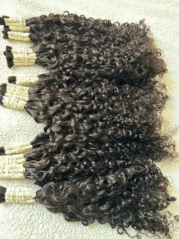 Cabelo humano cacheado com tamanhos variados de 75cm  - Foto 5