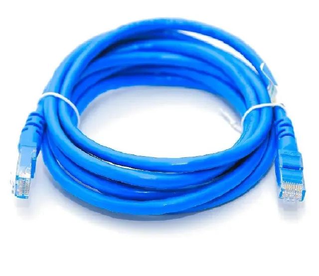 Cabo Rede Cat 6 20 mts Com Rj45 Crimpado Azul Lan Utp 100/1000MB 20 Metros - Foto 2