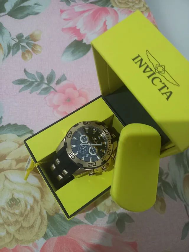 Relógio masculino Invicta 22340 22341 Pro Diver com visor analógico quartzo preto<br><br>