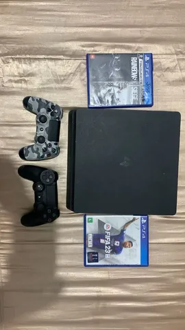 Ps4 Pro Fortnite CUH-7214B 2 controles e 2 jogos aceito cartão