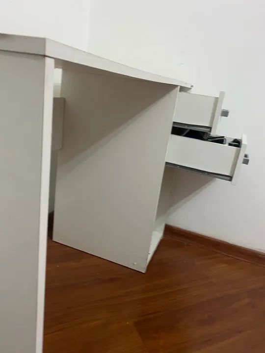 Escrivaninha Branca com 2 Gavetas - Foto 3