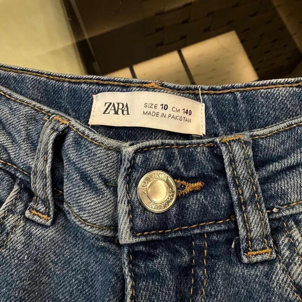 Shorts Jeans Azul Zara Infantil  - Foto 3