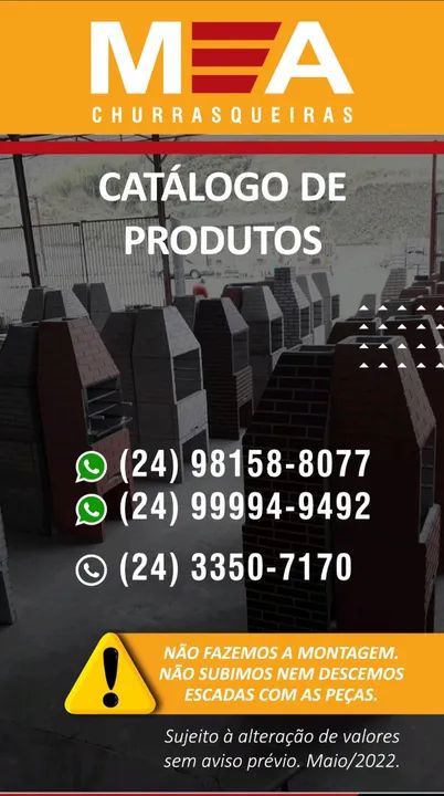 Churrasqueiras Pré Moldadas M&A - Lisa ou predial À partir de R$ 590,00 - Foto 3