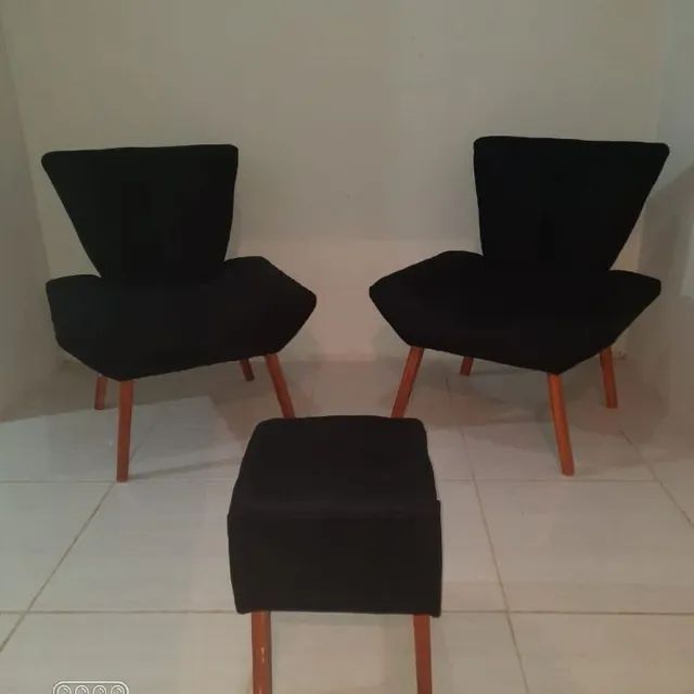 Poltronas modelo borboleta, lindas modernas confortável  - Foto 4