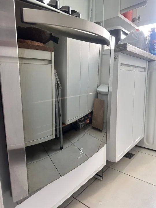 Vendo Fogão 4 bocas Inox Eletrolux  - Foto 4