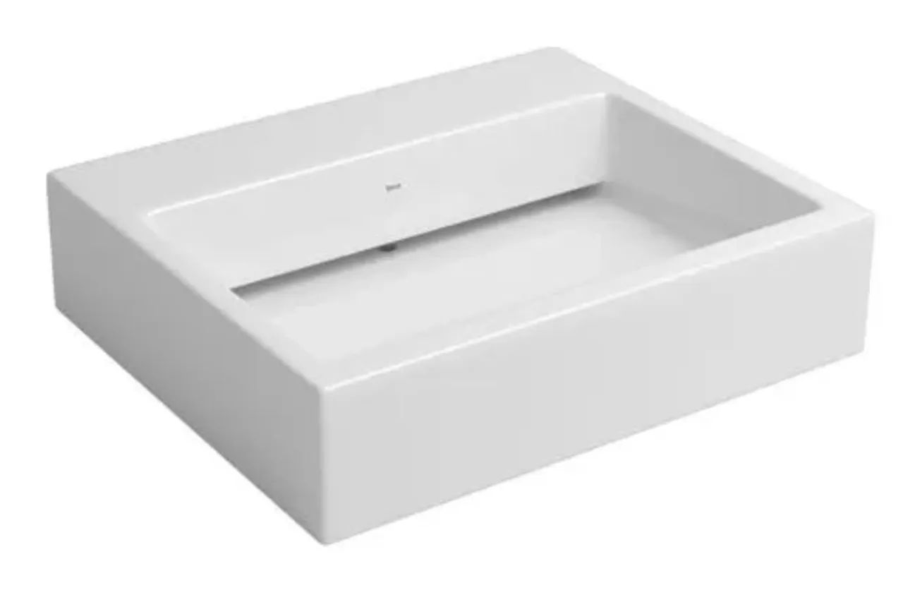 Cuba Deca de Apoio Retangular com Valvula Oculta