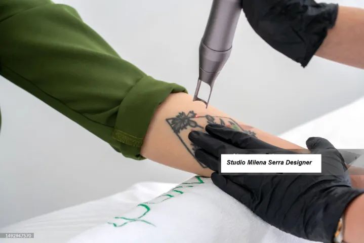Remoção de tatuagem a lesar  micropigmentação - 99, a sessão.