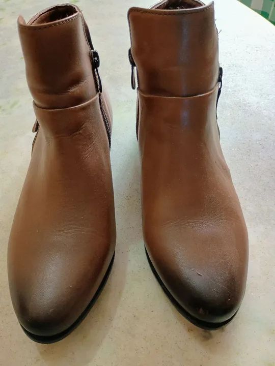 Bota de Couro Marrom - Foto 4