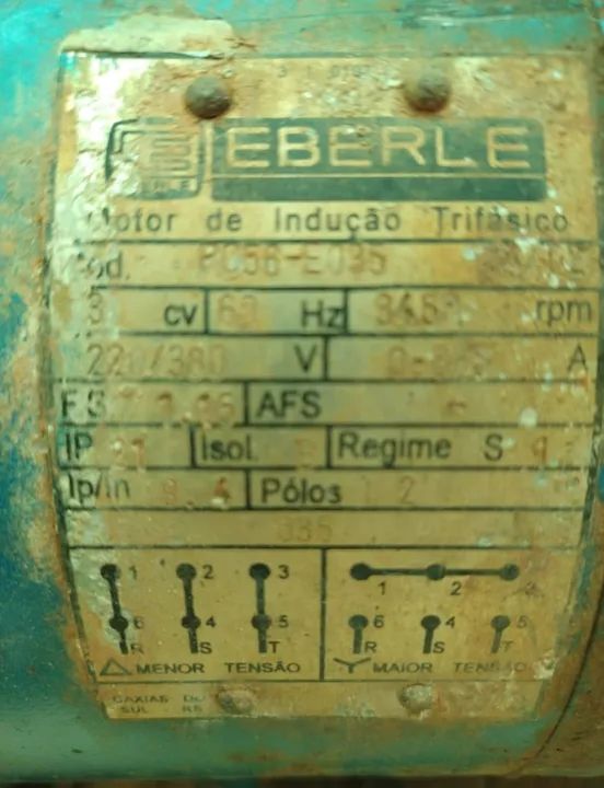 Bomba d'água Eberle 3cv trifásica. - Foto 4