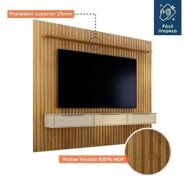Home Suspenso Ripado P/TV Até 80 Polegadas. São Produtos Novos Direto da Fábrica. - Foto 3
