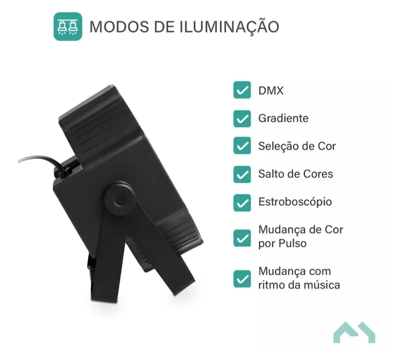 Canhão RGB 36 leds (Par Led) com DMX - Foto 2