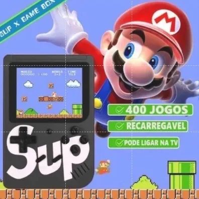 Mini game 400 jogos com joystick pode ligar na tv  - Foto 5