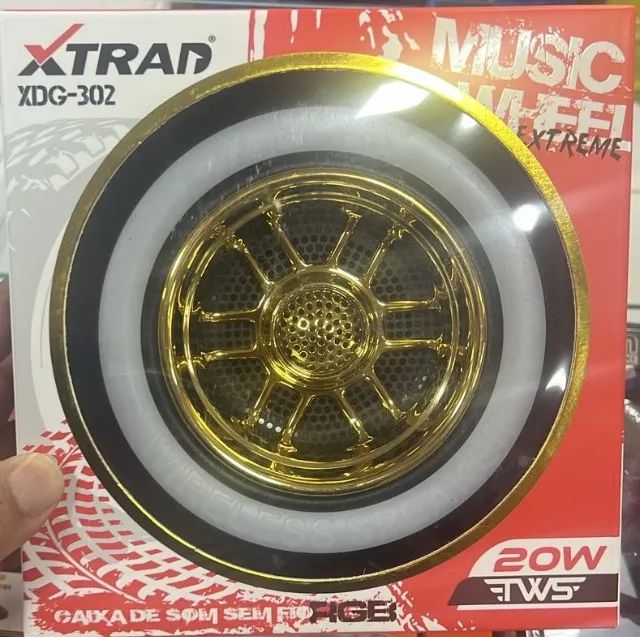 Caixa Som Roda Pneu Carro Portátil Bluetooth Potente - Foto 3