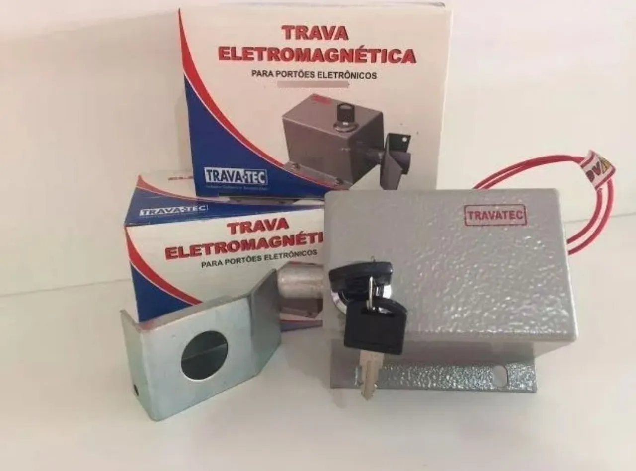 Trava Eletromagnética para Portões - Nova