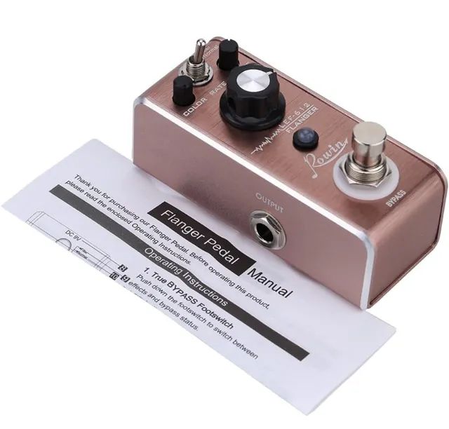 Tempaky Rowin LEF-612 Flanger Pedal mini pedal de efeito de guitarra portátil - Foto 3