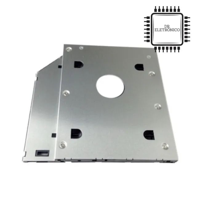 Adaptador Caddy Dvd Para Segundo HD Ou Ssd 2.5 Sata 12.7mm - Foto 3