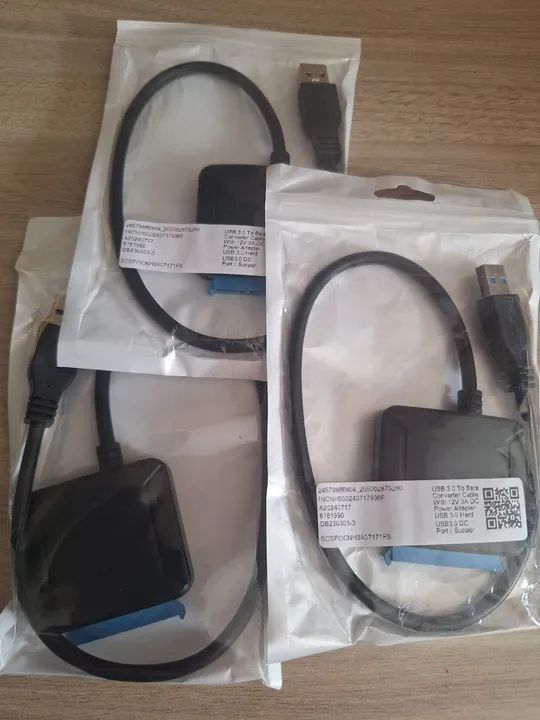 Cabo Adaptador Sata p/  USB 3.0 HD 2,5" e SSD sata 2,5" - Foto 2