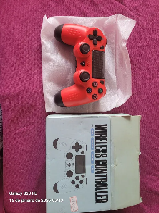 Controle Wireless para PS4, PS4 Slim, PS4 Pro e PC R$120,00