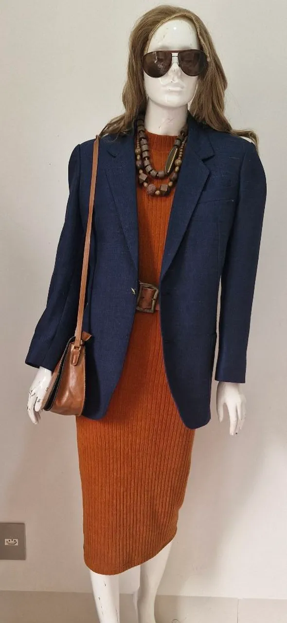 Casaco Blazer Azul Feminino