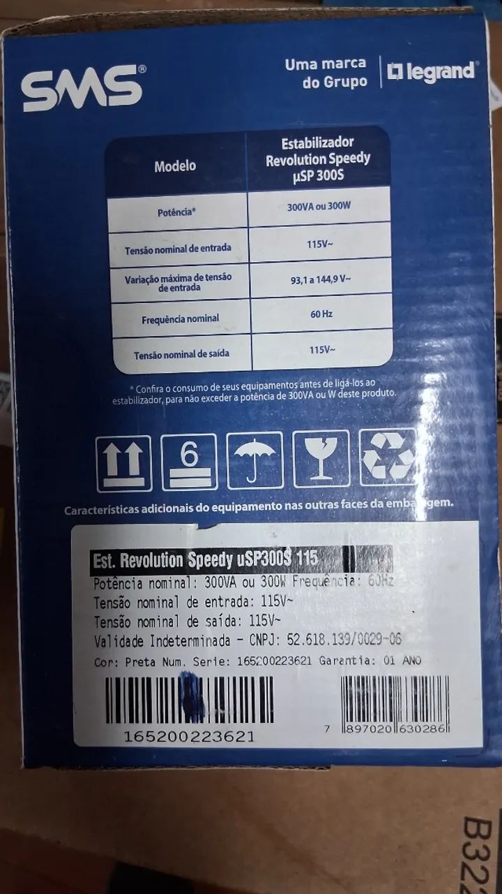 Estabilizador 300VA - SMS - 127V - Foto 4