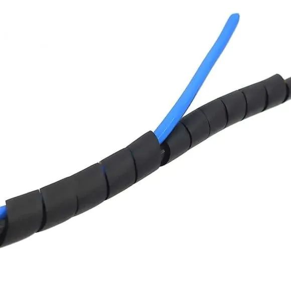 Organizador Cabos Em Espiral 1 Metro - Cor Preto *ENTREGA GRÁTIS*