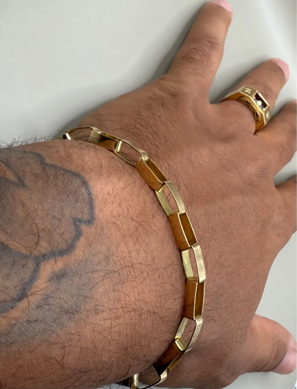 PULSEIRA DE OURO 18K COM 13.7 G