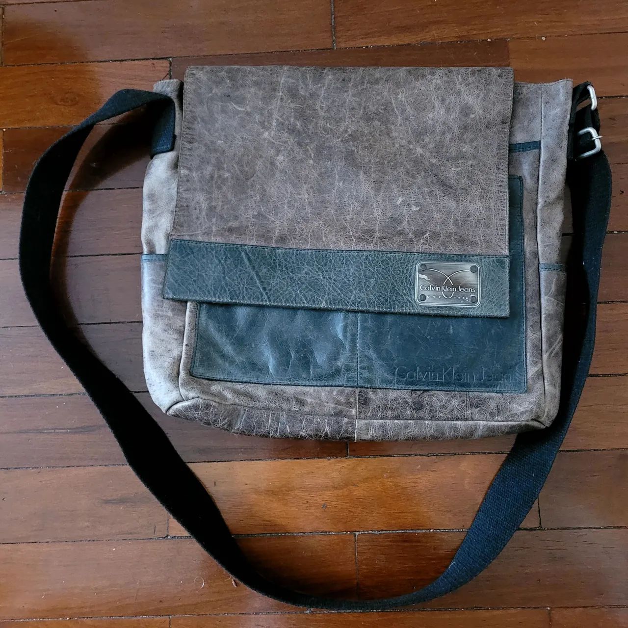 Bolsa carteiro Calvin Klein - Couro - Marrom