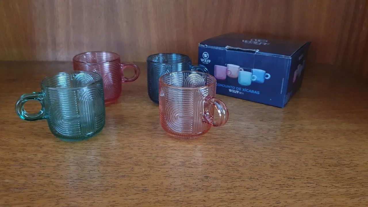 4 xícaras de café coloridas ( Novas ) - Foto 2