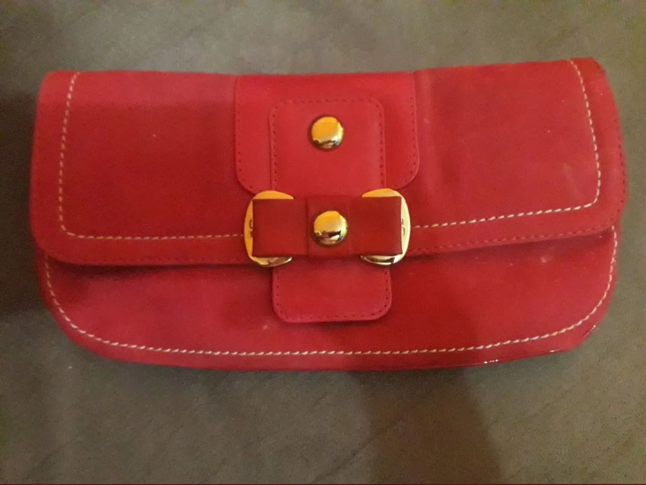 Bolsa de mão vermelha Jorge Bischoff