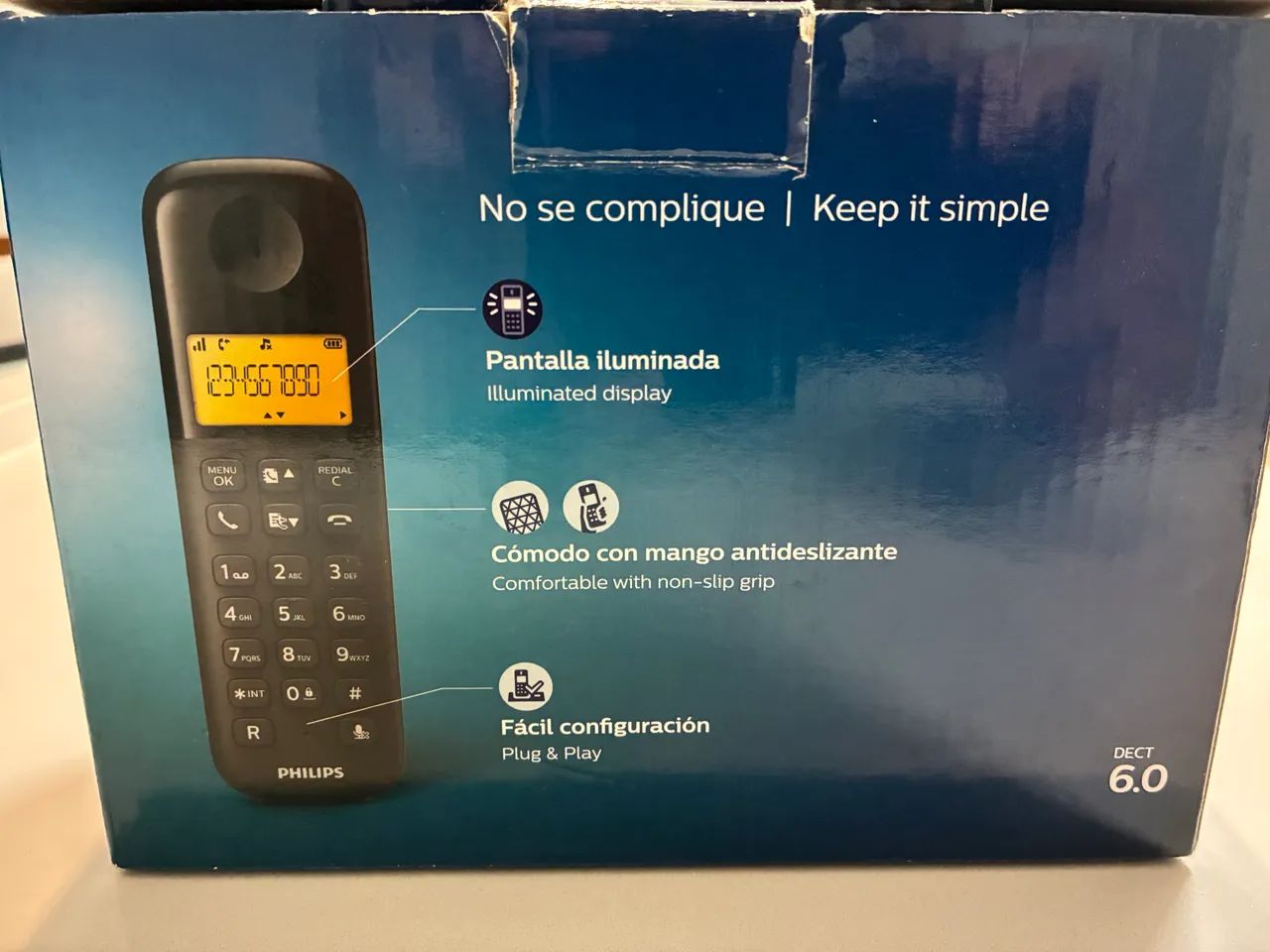 Telefone sem fio Philips D130 6.0 Preto - Foto 4