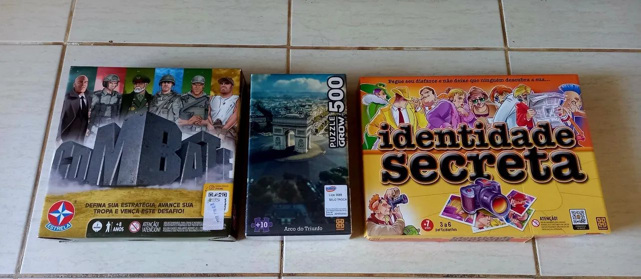 3 Jogos de tabuleiro e quebra-cabeça