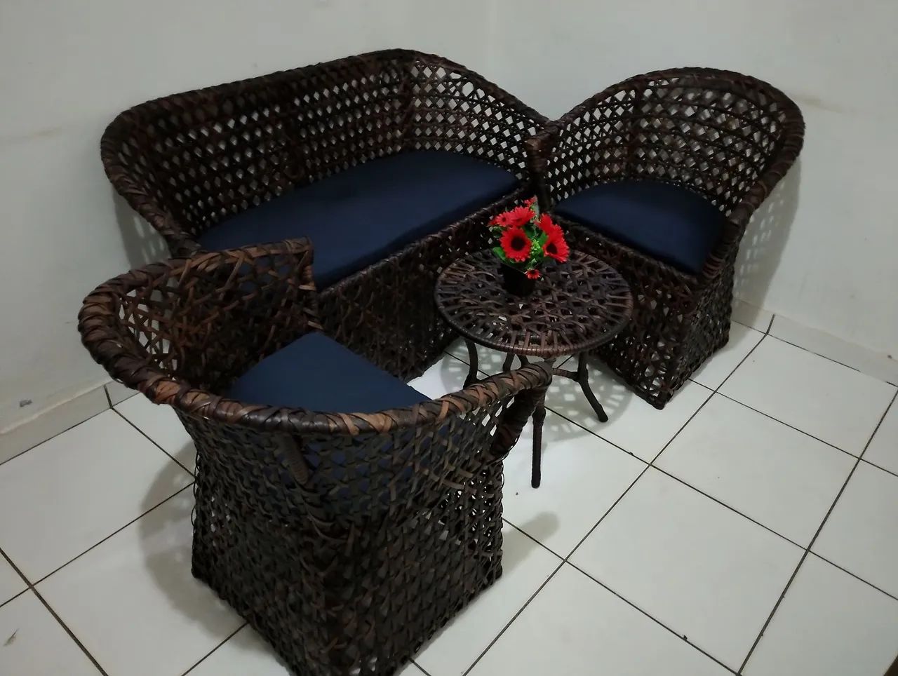 Jogo de sofa de área externa  - Foto 3