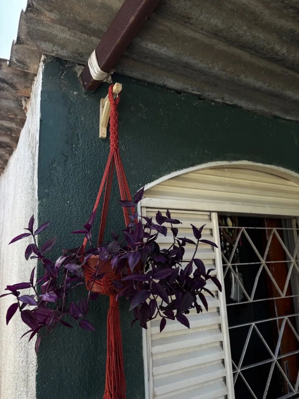 Suporte de Plantas em Macramê - Terracota | Feito à Mão - Foto 4