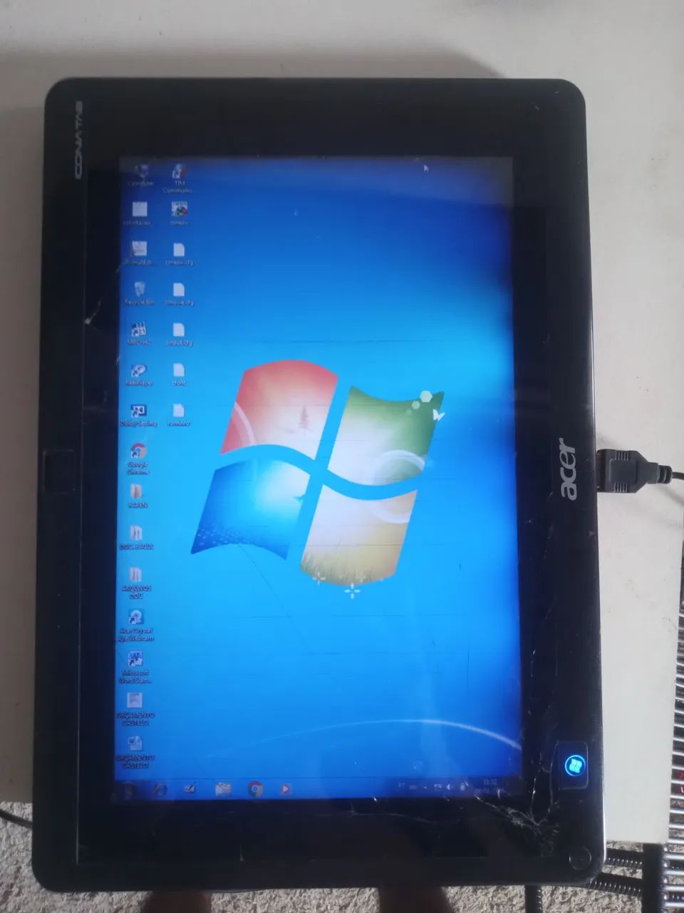 Tablet Acer com Windows 7