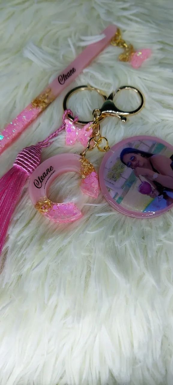 Chaveiro personalizado com foto e nome - Foto 2