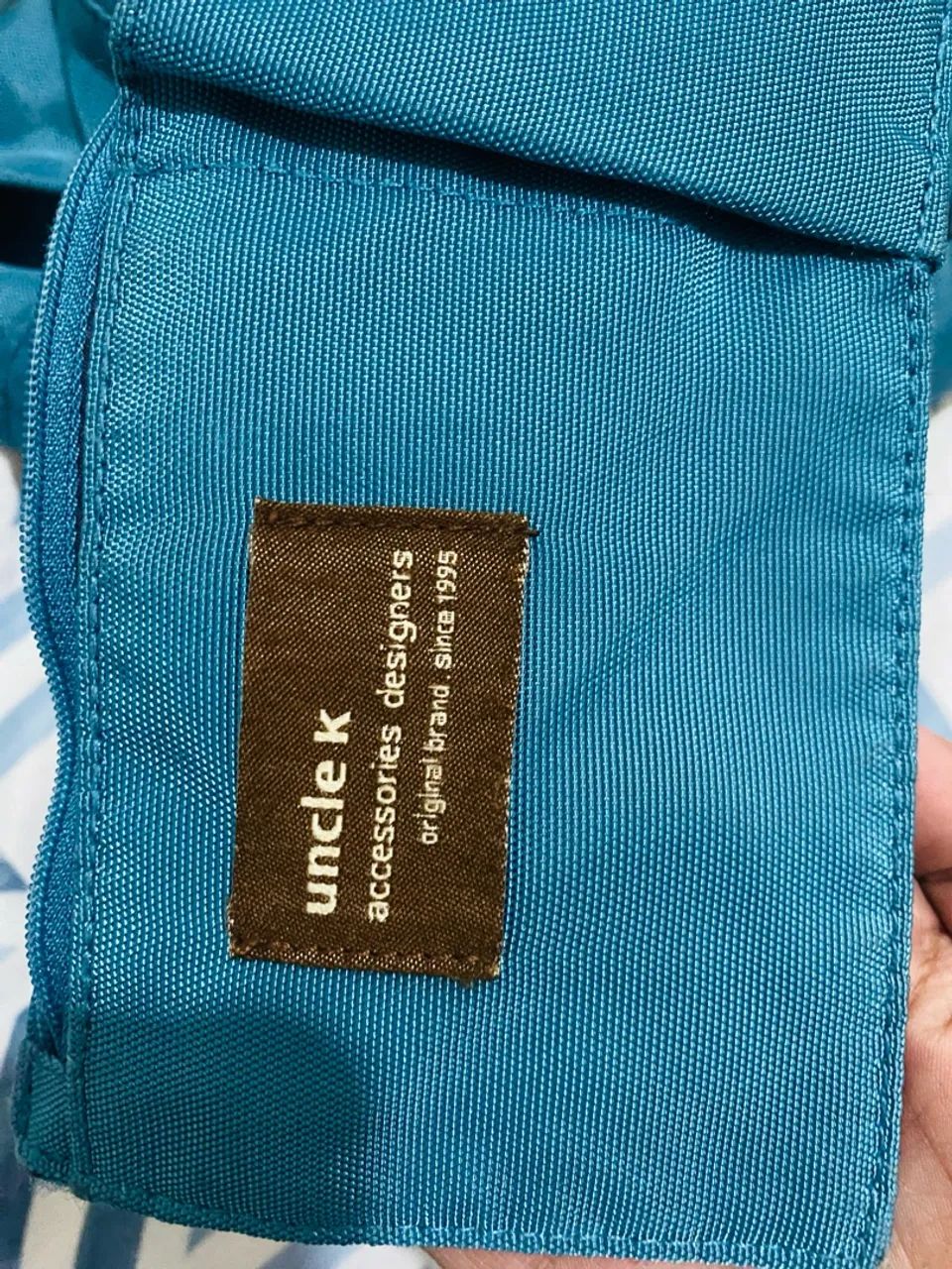 Bolsa de ombro azul Unkle k - Foto 2