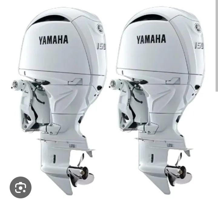 PARELHA YAMAHA 150HP COMANDO POWER  TRIM 4T -Motor de popa novo 