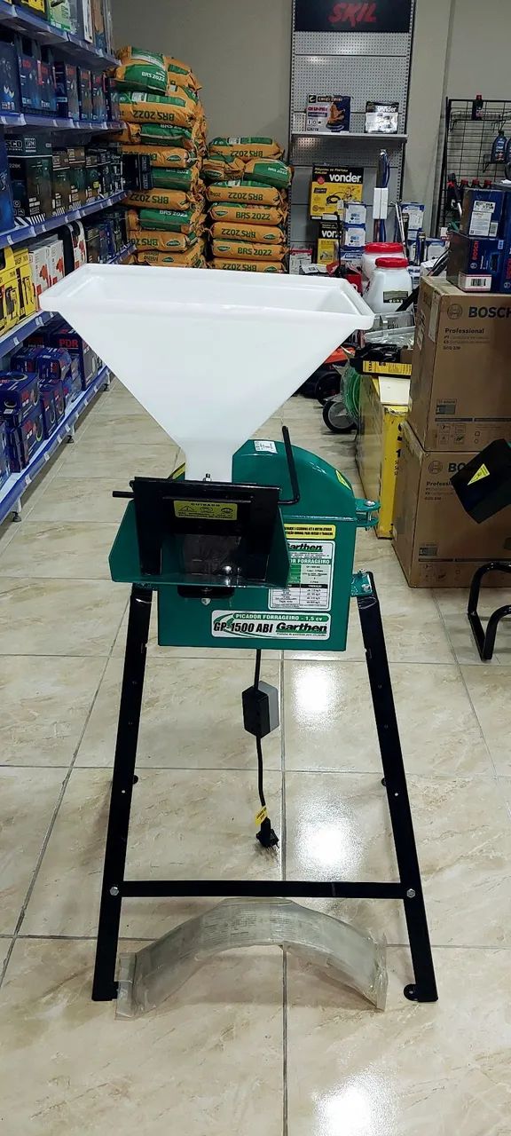 Forrageira Elétrica 1.5hp GP-1500Abi Garthen (Nova)