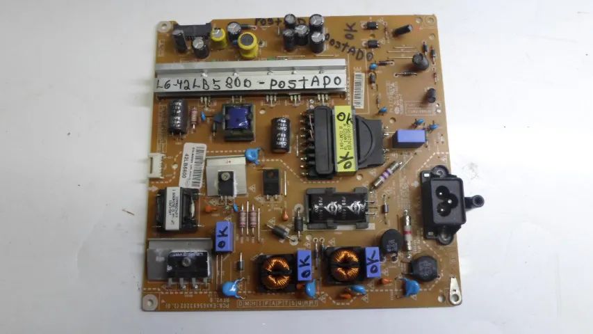 Placa Fonte Eax65693202(1.0) Compatível Tv LG 42lb5800 Leia