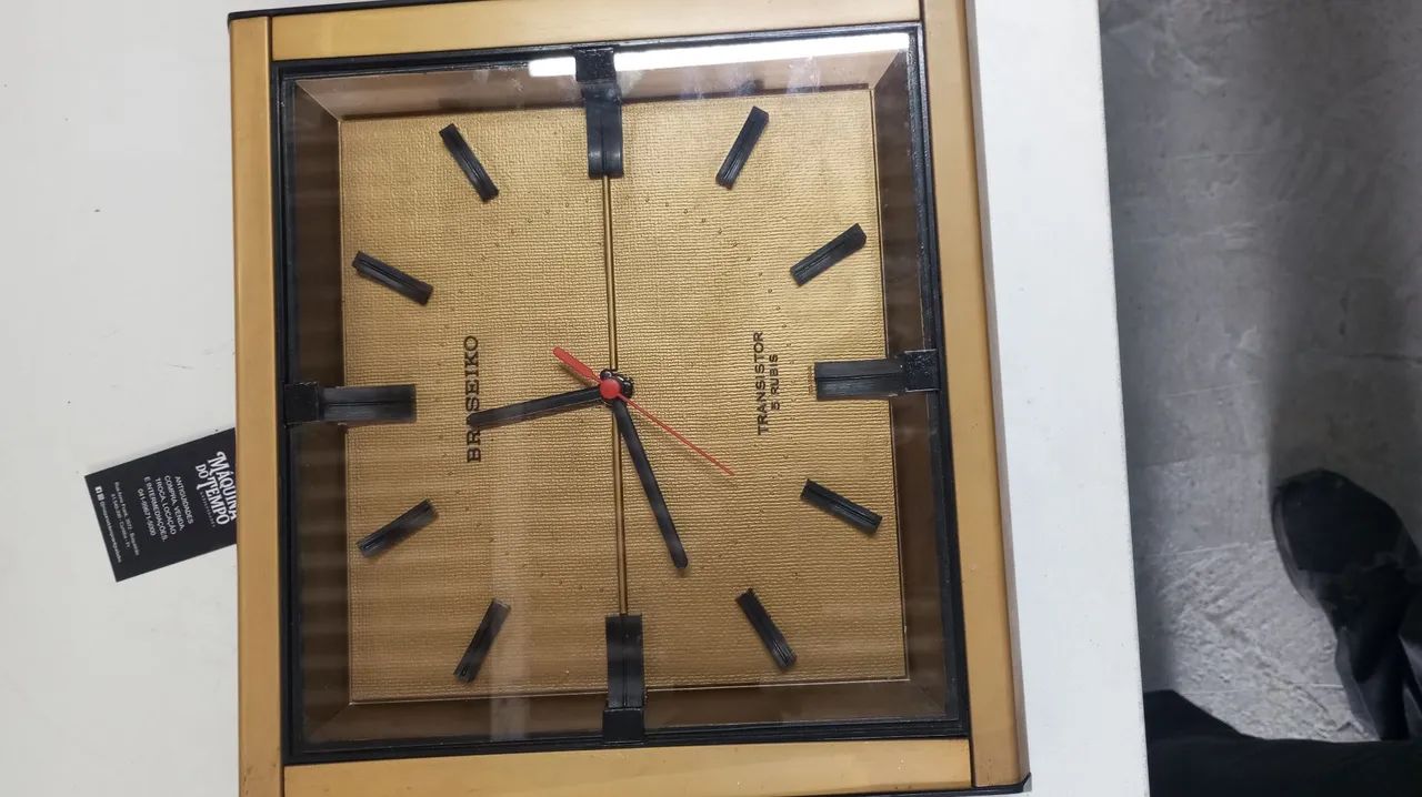 Relógio de Parede Vintage BraSeiko Transistor
