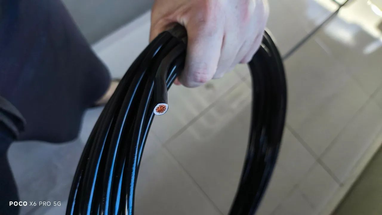 20m de Cabo Elétrico Flexível Sil 10mm - Novo c/ 100% cobre - Foto 3