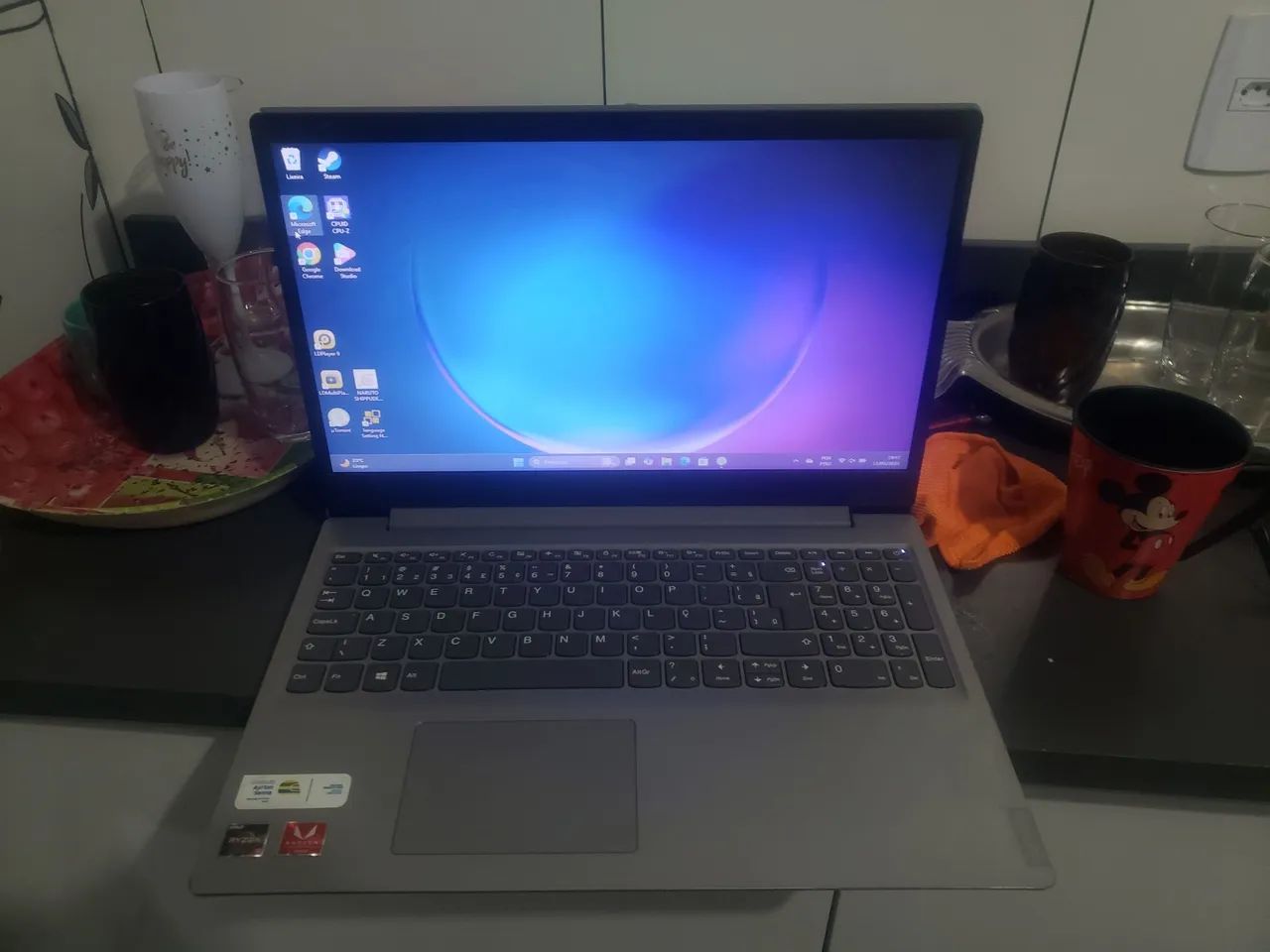Notebook ryzen 5 3500u 256 ssd+ 1tb