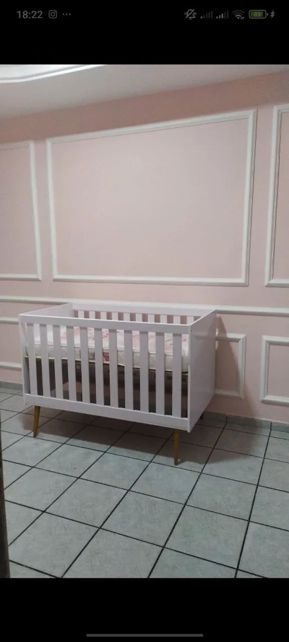 Vendo berço americano retro ,com colchão ,aceito cartão  - Foto 6