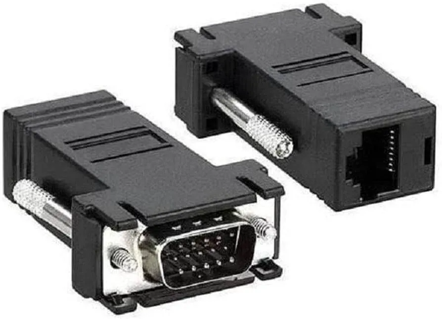 Adaptador Ethernet Rj45 para VGA 15 o Par