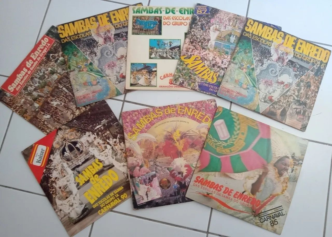 9 LPs de Samba Enredo - Carnaval Rio de Janeiro - Das antigas - todos em muito bom estado - Foto 2