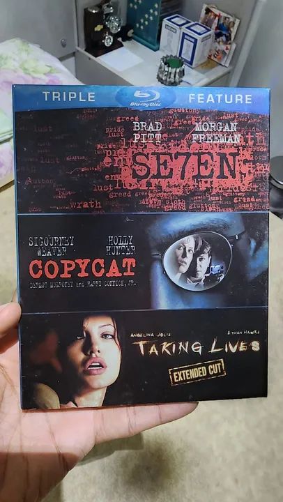 Blu-ray Coleção Seven, Copycat E Roubando Vidas Semi Novo 