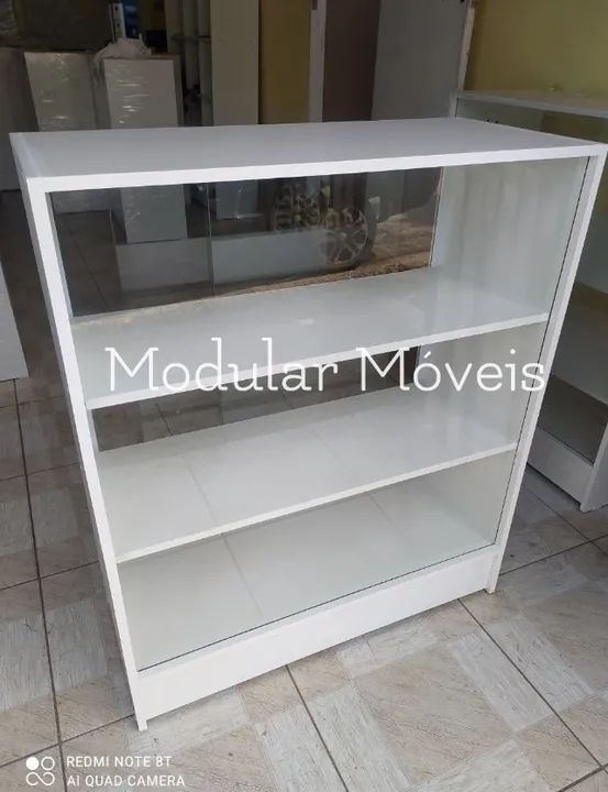 Kit 4 Balcões Vitrine - MDF Branco - Foto 2