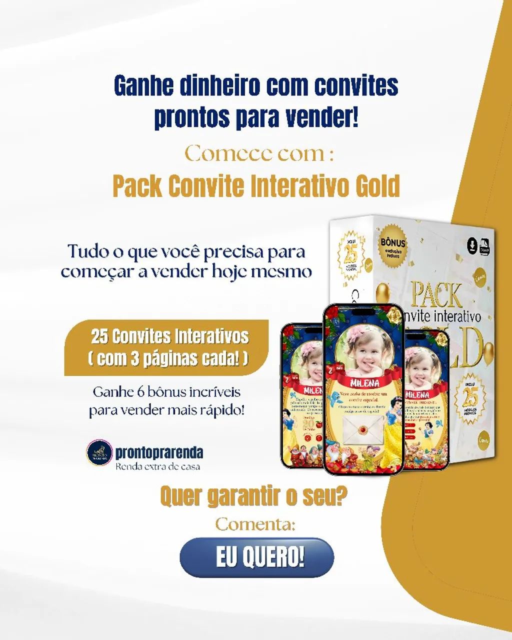 Venda Convites Digitais e comece a fazer Renda extra de casa!  - Foto 2