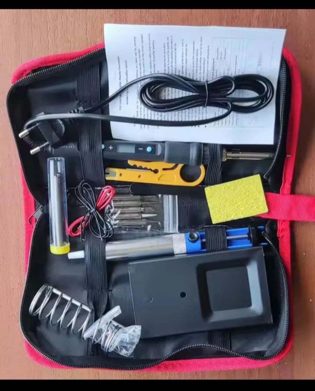Ferro solda kit completo completo com bolsa - Foto 3